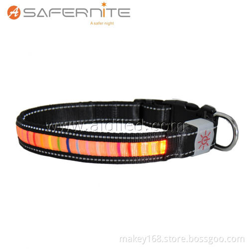 Orange Nightlight Light-Up Led Flashing Dog Collar